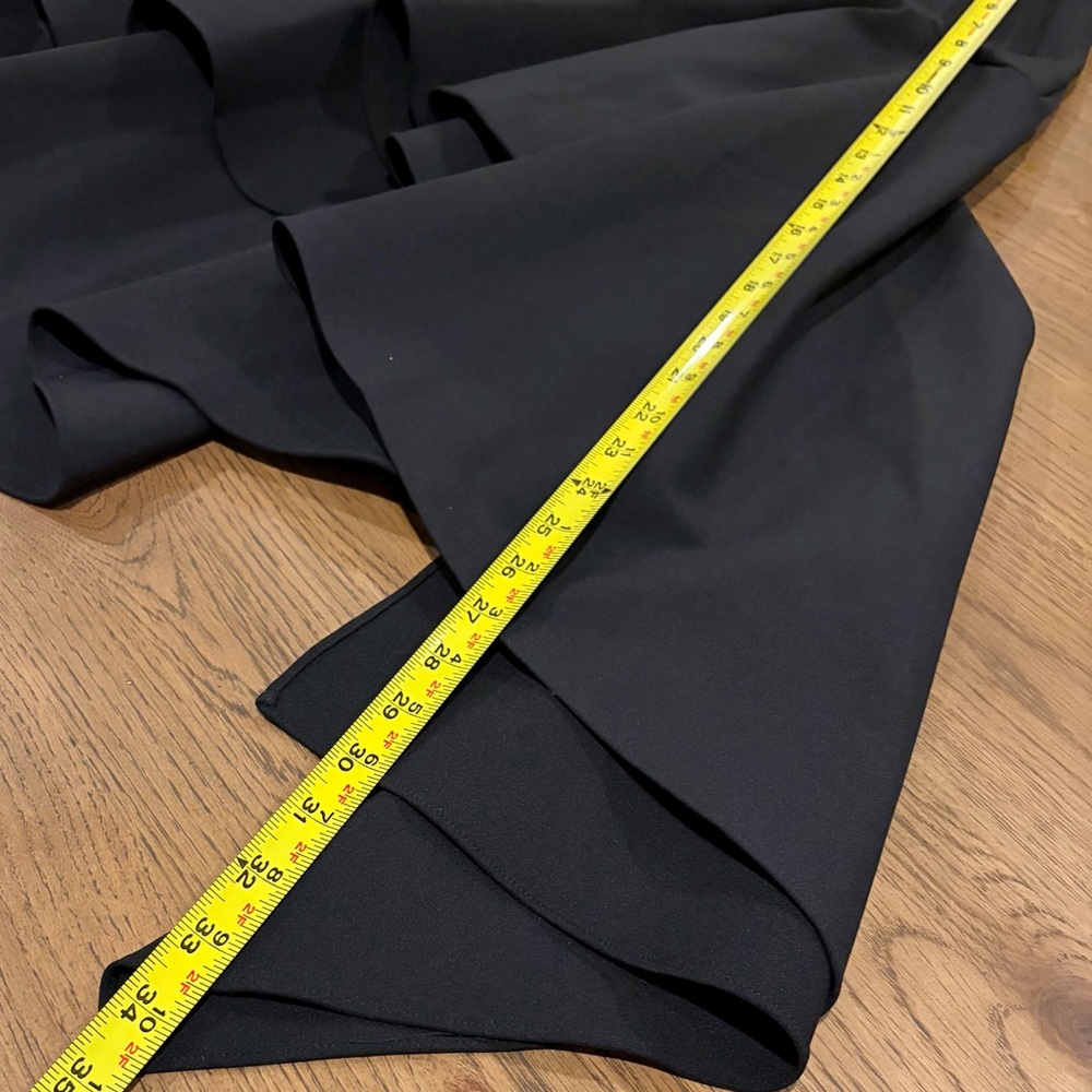 NWT JNBY Small Assymetrical Hem Stretch Artsy Ruffled Midi Black Skirt - Picture 13 of 14